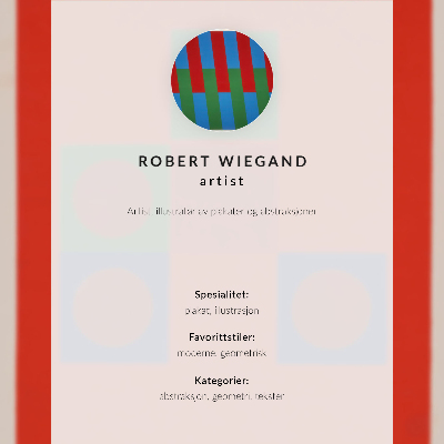 Plagát do obývačky Plagát k výstave Roberta Wieganda (1965)