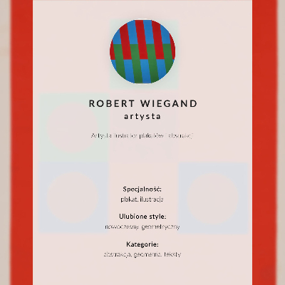 Plagát do obývačky Plagát k výstave Roberta Wieganda (1965)