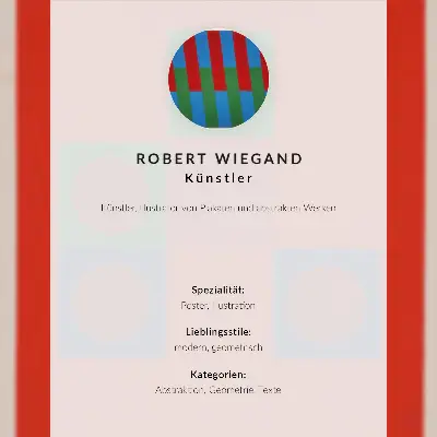 Plagát k výstave Roberta Wieganda (1965) plagát do obývačky