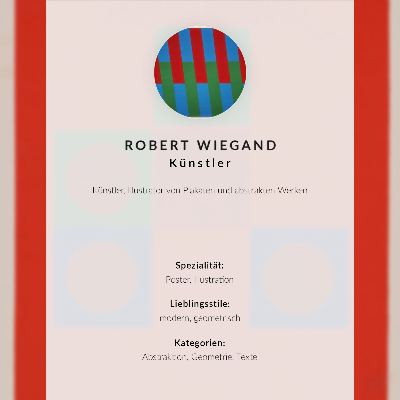Plagát do obývačky Plagát k výstave Roberta Wieganda (1965)