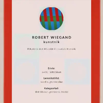 Plagát k výstave Roberta Wieganda (1965) plagát do obývačky