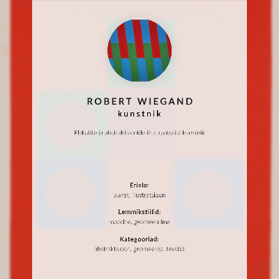 Plagát do obývačky Plagát k výstave Roberta Wieganda (1965)