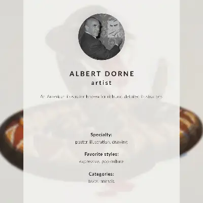 Plagát s hadom od Alberta Dorneho z roku 1944