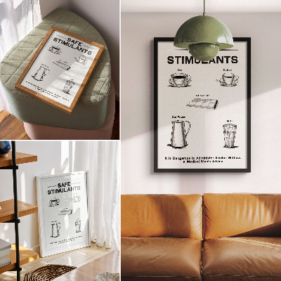Poster na stenu Bezpečné stimulanty od Dominion Scientific Absorption Committee