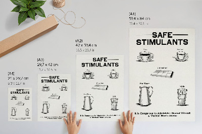 Poster na stenu Bezpečné stimulanty od Dominion Scientific Absorption Committee