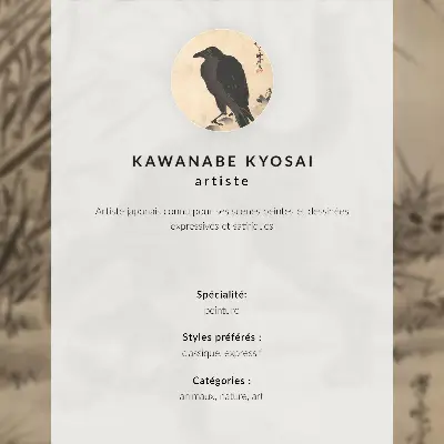 Plagát na stenu mačka chytá žabu od Kawanabeho Kjosaiho