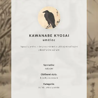 Plagát na stenu mačka chytá žabu od Kawanabeho Kjosaiho