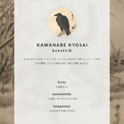 Plagát na stenu mačka chytá žabu od Kawanabeho Kjosaiho