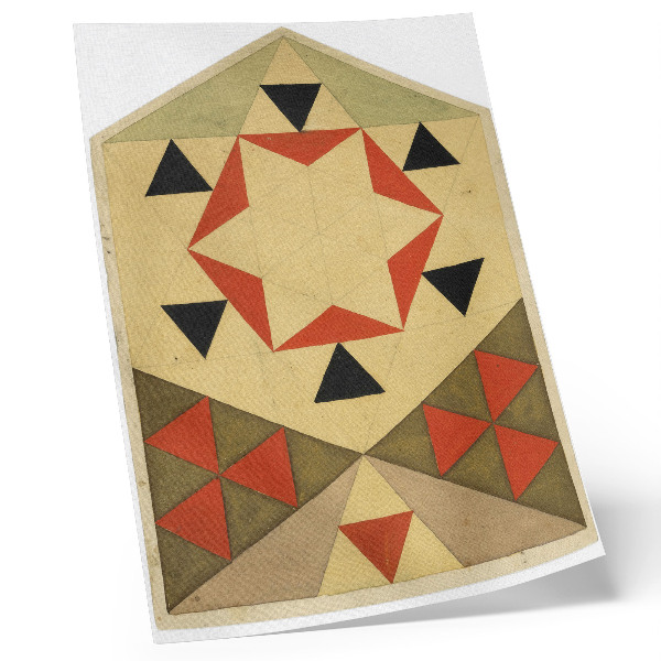 Plagát Geometrická štúdia (študentská práca) (1903), obrázok s vysokým rozlíšením od Egona Schieleho