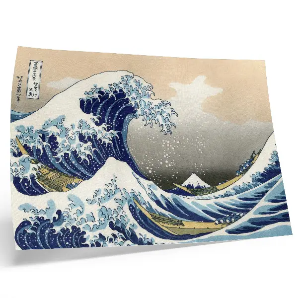 Plagát Veľká vlna pri Kanagawe od Hokusaia japonská drevotlač ukijo-e