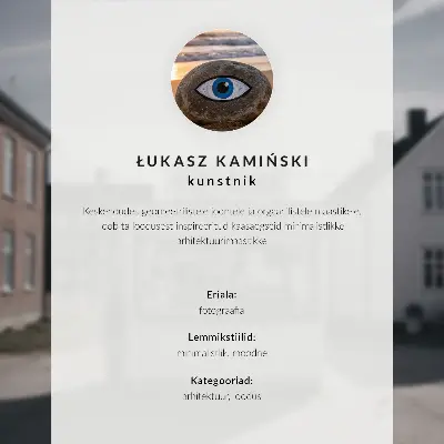 Retro plagát minimalistický motív človeka na schodoch s architektonickými prvkami