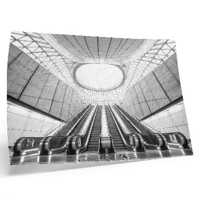 Poster Minimalistický interiér futuristickej architektúry