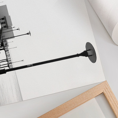 Poster Minimalistický most, priamočiara architektúra