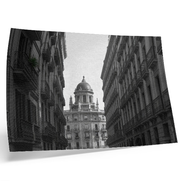 Poster Symetrické fasády historickej mestskej architektúry