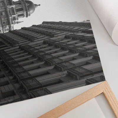 Poster Symetrické fasády historickej mestskej architektúry