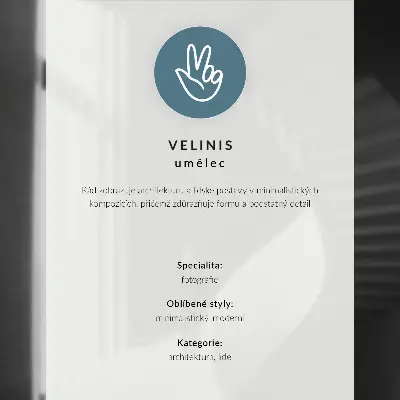 Plagát čierna silueta za skleneným rámom v sivom minimalizme