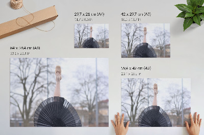 Poster Balet, jemnosť, harmónia, lokálna atmosféra