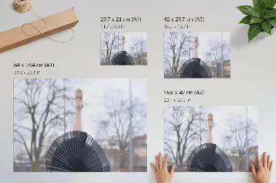 Plagát balet, jemnosť, harmónia s lokálnou atmosférou