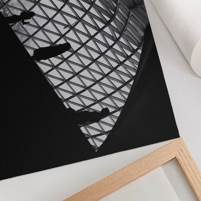 Poster Moderný kontrast siluety strechy