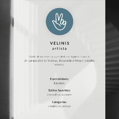 Poster Minimalistická silueta, silné tiene, moderný priestor