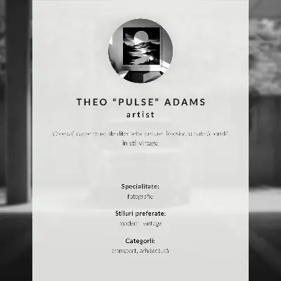Plagát do izby s motívom exotických paliem, modernistického domu a klasického auta