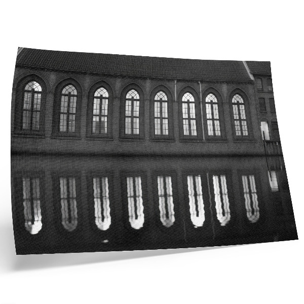 Poster Symetria, odraz, architektonická elegancia, harmónia