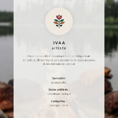 Poster Drevená chata malebná hmla kvety príroda