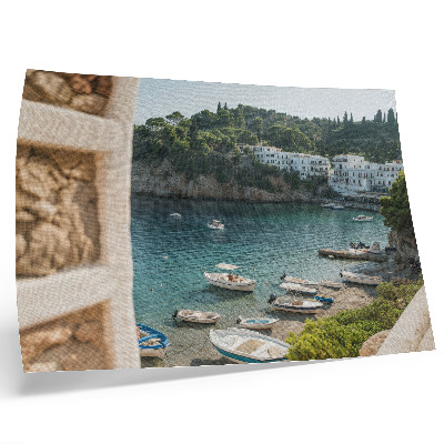 Poster Zátoka Boats Stredomorské kopce