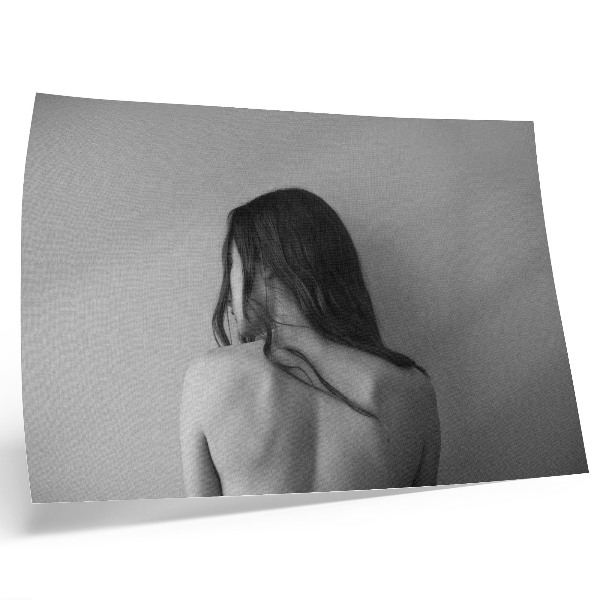 Retro plagát Minimalistické čaro postáv v monochromatickom štýle