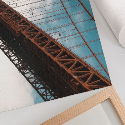 Poster Most s detailmi na pozadí oblohy