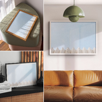 Retro plagát Minimalistické línie modernej architektúry