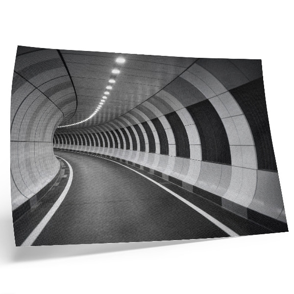 Poster Moderný geometrický priestorový tunel