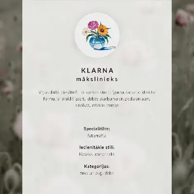 Plagát ružová dahlia a zelené listy v modernej kompozícii