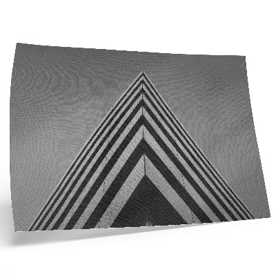 Retro plagát Symetria, čiary, monochromatizmus, dynamická kompozícia