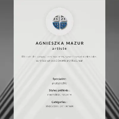 Retro plagát so zobrazením symetrie čiar v monochromatickom dynamickom kompozičnom štýle