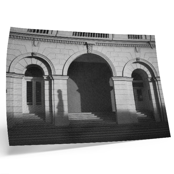 Poster Elegantná architektúra klasických oblúkov tiene