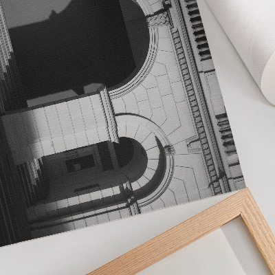 Poster Elegantná architektúra klasických oblúkov tiene
