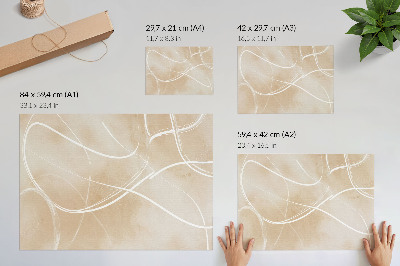 Poster Harmonické línie, jemné farby, pokoj