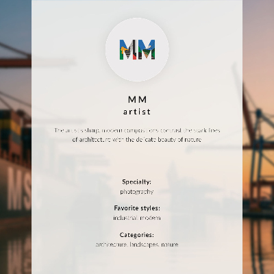 Poster Zimná krajina s kopcami a komínom