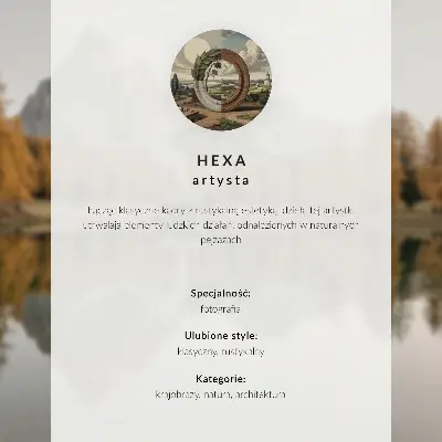 Retro plagát drevená chata pri pokojnej vode na vresovisku