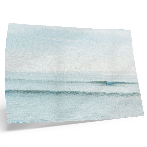 Poster Oceánske vlny surfer pokojný minimalista