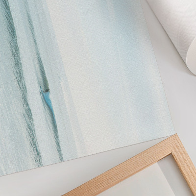 Poster Oceánske vlny surfer pokojný minimalista