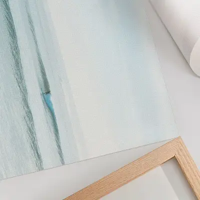 Plagát Oceánske vlny pokojný minimalistický motív surferov