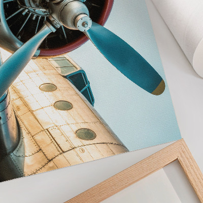 Poster Záber lietadlového motora, technológie a modernity