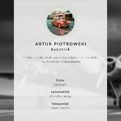 Plagát štýlové klasické lietadlo v žltej, sivej a modrej farbe