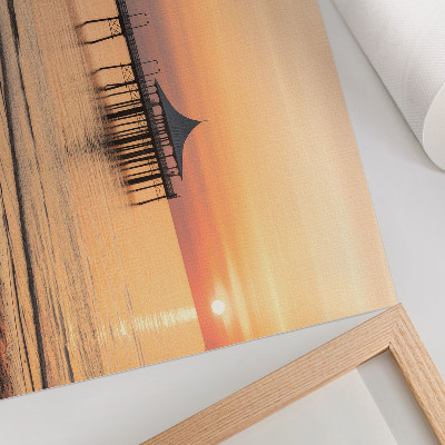 Poster Západ slnka nad vodou, očarujúci výhľad