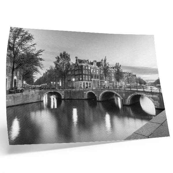 Poster Elegantné mosty, klasická architektúra, kanály