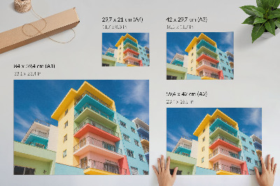 Plagát do izby Energia farby v modernej architektúre