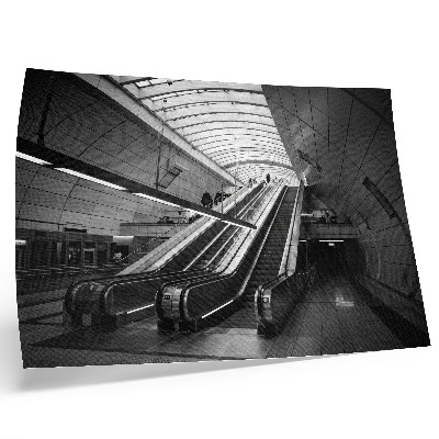 Poster Moderná architektúra interiéru eskalátora