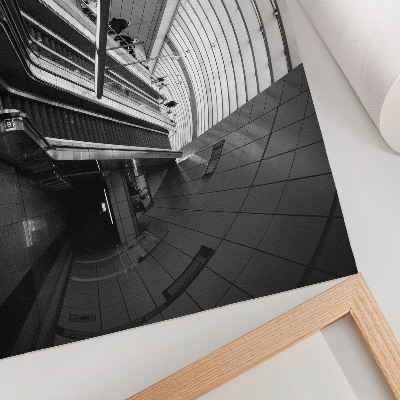 Poster Moderná architektúra interiéru eskalátora
